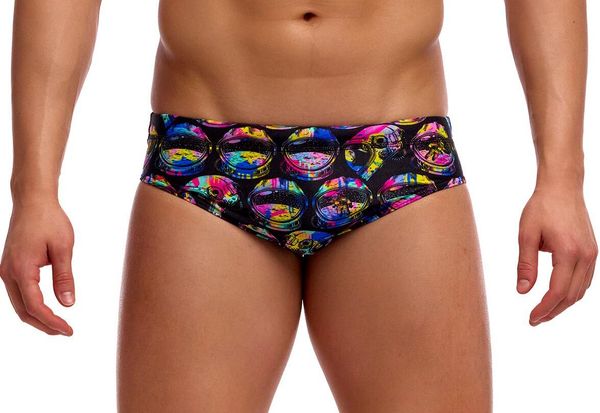 Kąpielówki męskie Funky Trunks Ham Bam Maam - slipy. Czarne kąpielówki męskie FUNKY TRUNKS, l, bez wzorów, z materiału, na fitness i siłownię. Za 139.00 zł.