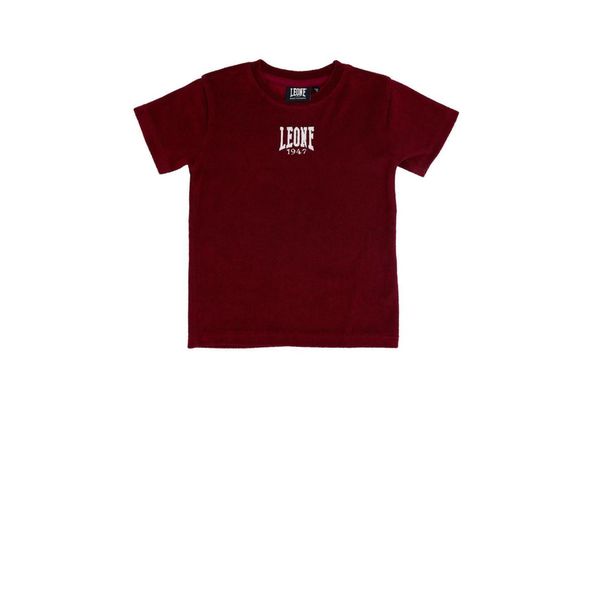 Koszulka z bawełna na co dzień na siłownię. Brązowe bluzki damskie LEONE 1947 APPAREL, bez wzorów, z bawełny, bez kołnierzyka. W wyprzedaży za 44.86 zł.