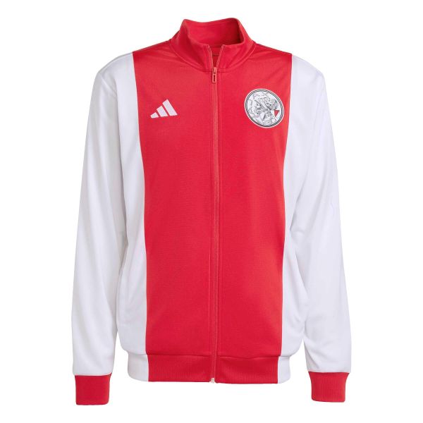 Koszulka treningowa Ajax Amsterdam 2025/26. Białe t-shirty sportowe męskie Adidas, m, z materiału, bez ramiączek, na fitness i siłownię. Za 311.00 zł.