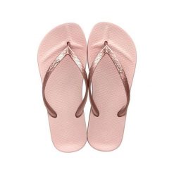 Japonki damskie Ipanema Anat Tan. Czerwone klapki damskie Ipanema, bez wzorów, bez obcasa. Za 49.99 zł.
