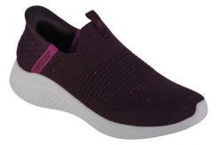 Kapcie SKECHERS SLIP-INS: ULTRA FLEX 3.0 Fioletowy. Czerwone kapcie damskie Skechers, z tkaniny. Za 299.99 zł.