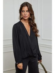 L'armoire de Suzette Bluzka w kolorze czarnym rozmiar: 38/40. Czarne bluzki damskie L'armoire de Suzette, l, bez wzorów, klasyczne, bez kołnierzyka, bez ramiączek. Za 108.74 zł.