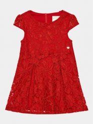 Guess Sukienka codzienna K3BK03 WFS60 Czerwony Regular Fit. Czerwone sukienki dziewczęce Guess, z aplikacjami, z syntetyku, bez ramiączek. Za 319.99 zł.
