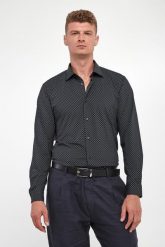 Koszula męska ze wzorem Pit1-N JOOP!. Koszule męskie Joop!, m, bez wzorów, bez kołnierzyka, bez ramiączek. W wyprzedaży za 461.30 zł.