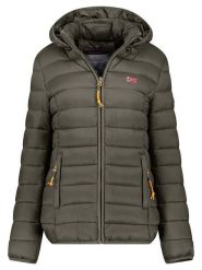 Geographical Norway Kurtka pikowana "Atikolor" w kolorze khaki rozmiar: XXL. Brązowe kurtki damskie Geographical Norway, xxl, bez wzorów, bez kaptura. Za 193.24 zł.
