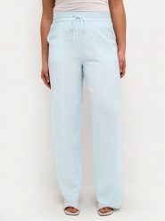 Kaffe Spodnie materiałowe Milia 10508314 Błękitny Loose Fit. Niebieskie spodnie materiałowe damskie Kaffe, bez wzorów, z materiału. Za 149.99 zł.