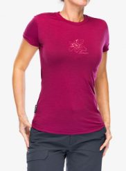 Koszulka merino damska Sensor Merino Active PT Tee S/S. Czerwone t-shirty damskie Sensor, s, bez wzorów, z materiału, bez kołnierzyka. Za 326.69 zł.
