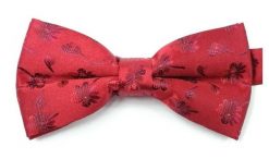 Czerwona Mucha w Kwiatki, Kwiaty - Motyw Florystyczny, Męska. Czerwone krawaty i muchy męskie Vernon, bez wzorów, eleganckie. Za 29.00 zł.