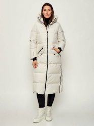 Woolrich Płaszcz puchowy "GTX" w kolorze kremowym rozmiar: XL. Brązowe płaszcze damskie Woolrich, xl, bez wzorów, z puchu. Za 4,601.29 zł.