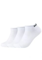 Skarpetki sportowe dla dorosłych 3PPK Mesh Ventilation Socks. Białe skarpetki damskie Skechers, bez wzorów, z bawełny. Za 25.99 zł.