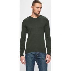 Brave Soul - Sweter. Zielone swetry męskie Brave Soul, l, bez wzorów, z bawełny, bez kołnierzyka. W wyprzedaży za 34.90 zł.