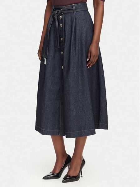 Liu Jo Spódnica jeansowa UF6100 D0268 Granatowy Regular Fit. Niebieskie spódniczki damskie Liu Jo, bez wzorów, z bawełny. Za 859.99 zł.