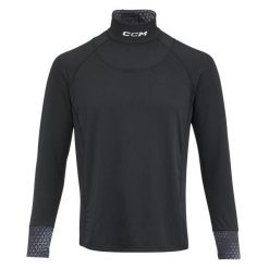 Ochraniacz szyi, bluzka z długim rękawem AD 2XL. Czarne bielizna termoaktywna męska CCM, s, bez wzorów, z materiału. Za 380.00 zł.