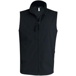 Kurtka puchowa bez rękawów Kariban Softshell. Czarne kurtki męskie KARIBAN, m, bez wzorów, z elastanu, eleganckie, bez kaptura. Za 193.00 zł.