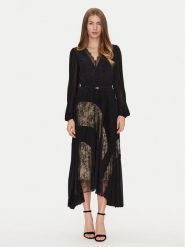 TWINSET Sukienka codzienna 251TP2780 Czarny Loose Fit. Czarne sukienki damskie Twinset, na co dzień, bez wzorów, z syntetyku, bez kołnierzyka, bez ramiączek, proste. Za 869.99 zł.