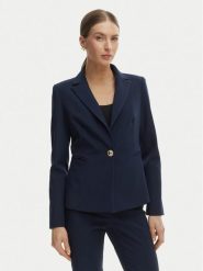 Rinascimento Marynarka CFC0128647003 Granatowy Regular Fit. Niebieskie marynarki i żakiety damskie RINASCIMENTO, m, bez wzorów, z syntetyku. Za 679.99 zł.