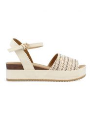 Wrangler Sandały w kolorze kremowym na koturnie rozmiar: 40. Brązowe sandały damskie Wrangler, bez wzorów, bez obcasa, na koturnie. Za 154.43 zł.