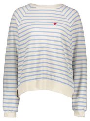 Pieces Bluza w kolorze kremowo-błękitnym rozmiar: XS. Brązowe bluzy bez kaptura damskie Pieces, xs, z bawełny. Za 74.46 zł.