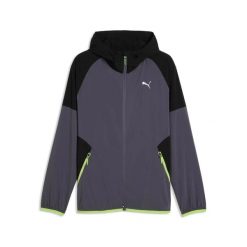 Wydajna kurtka dresowa Puma. Szare kurtki męskie Puma, uniwersalny, bez wzorów, z dresówki, sportowe, bez kaptura. Za 270.00 zł.