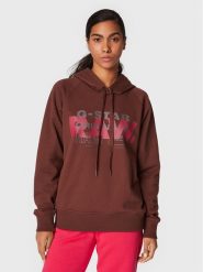 G-Star Raw Bluza Raglan D22117-A613-D312 Brązowy Regular Fit. Brązowe bluzy bez kaptura damskie G-Star Raw, xs, z bawełny. Za 469.99 zł.