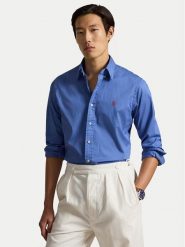 Polo Ralph Lauren Koszula 710B20512004 Niebieski Custom Fit. Niebieskie koszule męskie Polo Ralph Lauren, m, bez wzorów, z bawełny, bez kołnierzyka, bez ramiączek. Za 729.99 zł.