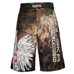 Spodenki do Grapplingu MMA BJJ K1 męskie EXTREME HOBBY POLSKA CAMO. Brązowe szorty męskie EXTREME HOBBY, m, z poliesteru. Za 219.00 zł.