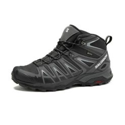 Buty turystyczne męskie XUltra Pioneer Mid wodoodporne Gore Tex. Brązowe buty trekkingowe męskie Salomon, z gore-texu, bez zapięcia, trekkingowe, gore-tex. W wyprzedaży za 499.99 zł.