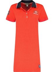 ANAPURNA Sukienka "Katchatana" w kolorze czerwonym rozmiar: S. Czerwone sukienki damskie ANAPURNA, na co dzień, s, z aplikacjami, z bawełny, bez kołnierzyka, bez ramiączek, mini, proste. Za 73.99 zł.