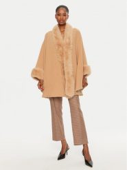 YES LONDON Płaszcz wełniany CD1193/ECO Brązowy Regular Fit. Brązowe płaszcze damskie YES LONDON, na zimę, bez wzorów, z wełny. Za 2,249.00 zł.