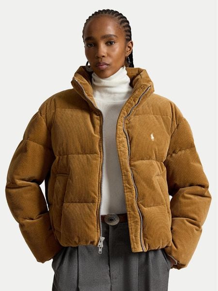 Polo Ralph Lauren Kurtka puchowa 211B20376001 Brązowy jasny Relaxed Fit. Brązowe kurtki damskie Polo Ralph Lauren, l, bez wzorów, z bawełny, bez kaptura. Za 2,699.00 zł.