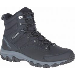 Buty Trekkingowe Męskie Merrell Thermo Akita Mid Waterproof. Czarne buty trekkingowe męskie MERRELL, bez zapięcia, trekkingowe. W wyprzedaży za 589.99 zł.