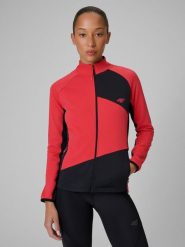 4F Bluza trekkingowa slim bez kaptura damska - czarna XL. Czarne bluzy bez kaptura damskie 4f, l, bez wzorów, z materiału. Za 199.99 zł.