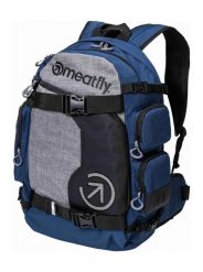 Plecak turystyczny Wanderer 28L – niebiesko-szary Meatfly. Niebieskie plecaki damskie Meatfly, bez wzorów, z materiału, biznesowe. Za 305.99 zł.