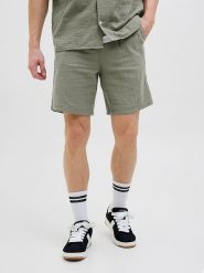 Jack & Jones Szorty "Jaiden" w kolorze khaki rozmiar: XS. Zielone szorty męskie Jack & Jones, z bawełny, bez kołnierzyka. Za 52.67 zł.