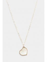 L instant d Or Złoty naszyjnik "Heart" z zawieszką - dł. 42 cm rozmiar: onesize. Żółte naszyjniki damskie L instant d Or, złote. Za 461.21 zł.