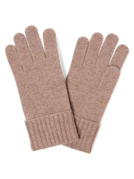Marie Lund rękawiczki z czystego kaszmiru Kobiety Kaszmir brązowy|beżowy, ONE SIZE. Brązowe rękawiczki damskie Marie Lund, bez wzorów, z dzianiny. Za 249.95 zł.