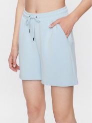 Moss Copenhagen Szorty materiałowe 17476 Błękitny Basic Fit. Niebieskie szorty damskie MOSS COPENHAGEN, bez wzorów, z materiału. Za 229.99 zł.