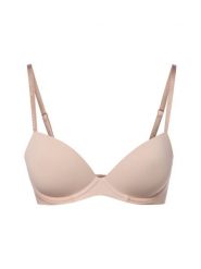 Calvin Klein Biustonosz z fiszbinami dla kobiet Kobiety Sztuczne włókno beżowy, 75C. Brązowe biustonosze CALVIN KLEIN, bez wzorów, z włókna. Za 209.95 zł.