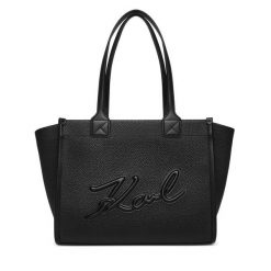 Torebka KARL LAGERFELD. Czarne torebki klasyczne damskie Karl Lagerfeld, bez wzorów, bez dodatków. Za 799.99 zł.