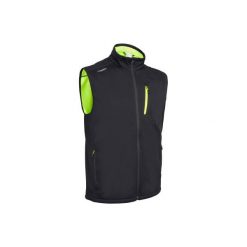 Kamizelka softshell żeglarska RACE męska. Czarne kurtki softshell damskie TRIBORD, m, bez wzorów, z materiału, bez kaptura. Za 99.99 zł.