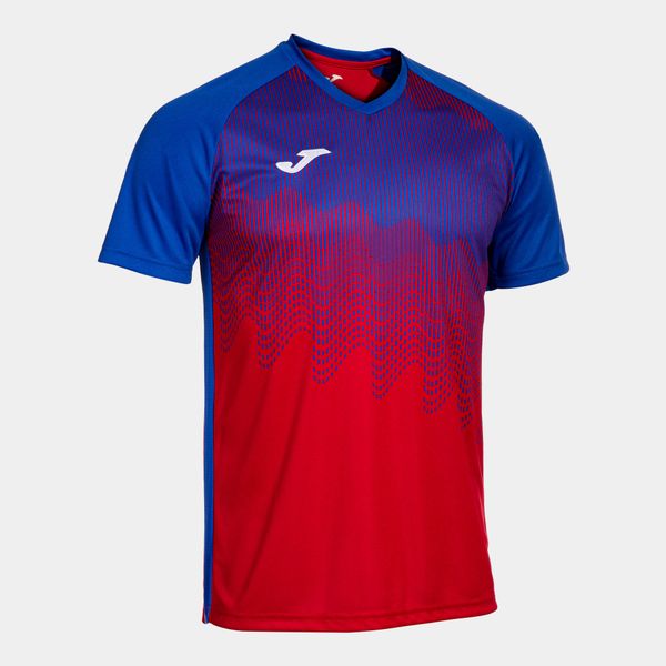 Koszulka z dekoltem w szpic Joma Tiger VI. Czerwone t-shirty sportowe męskie Joma, l, bez ramiączek, do piłki nożnej. Za 118.00 zł.