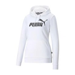 Damska Bluza Z Kapturem Z Logo Essentials. Białe bluzy z kapturem damskie Puma. Za 170.99 zł.