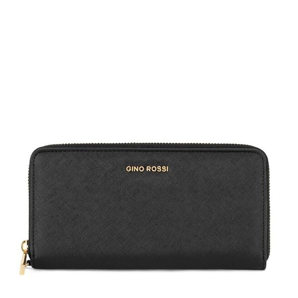 Portfel GINO ROSSI. Czarne portfele damskie Gino Rossi, bez wzorów. Za 99.99 zł.