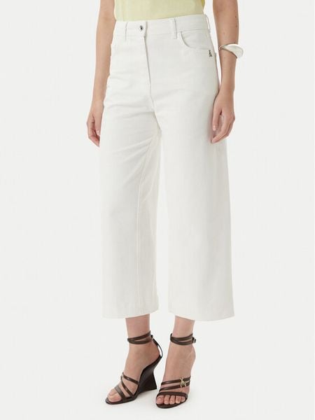 Patrizia Pepe Jeansy 2P1756/D107-W146 Biały Relaxed Fit. Białe jeansy damskie Patrizia Pepe. Za 919.99 zł.
