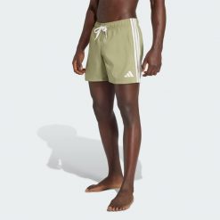 Szorty do pływania 3-Stripes. Niebieskie szorty sportowe męskie Adidas, m, z materiału, do pływania. Za 149.00 zł.