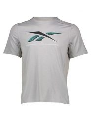 Reebok Koszulka sportowa "TS AC Graphic Tee" w kolorze jasnoszarym rozmiar: L. Szare t-shirty sportowe męskie Reebok, l, bez ramiączek, outdoorowe. Za 96.14 zł.