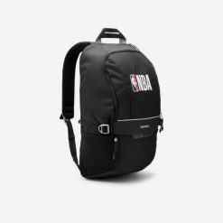 Plecak do koszykówki Tarmak NBA 25 L. Czarne plecaki damskie TARMAK, bez wzorów, z materiału, młodzieżowe. Za 129.99 zł.