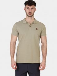 Koszulka Polo Męska Fjallraven Övik. Zielone koszulki polo męskie Fjällräven, m, bez wzorów, z bawełny, bez ramiączek. Za 449.00 zł.