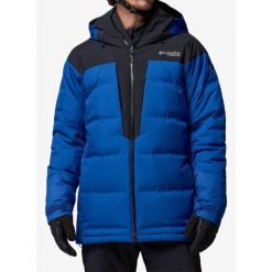 Kurtka narciarska Columbia Glacier Ridge Down Jacket. Niebieskie kurtki męskie Columbia, l, bez wzorów, bez kaptura, narciarskie. Za 1,101.09 zł.