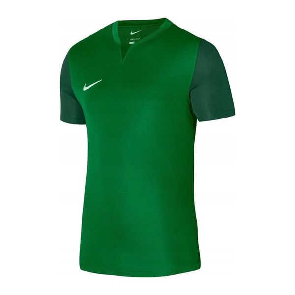 Męska Koszulka Piłkarska Trophy Z Dekoltem W Szpic. Zielone t-shirty sportowe męskie Nike, m, bez ramiączek, do piłki nożnej. Za 160.99 zł.